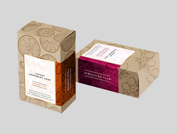 brown Soap Packaging